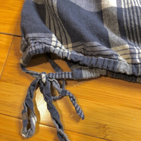 REI Plaid Linen Hemp Sleeveless Country Top Natural Soft Tank Shirt Breathable - Picture 3 of 11